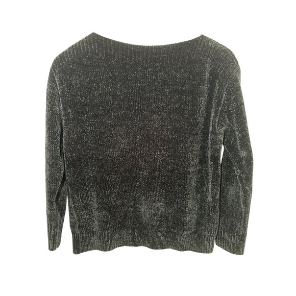 Tommy Bahama Luna Chenille Boatneck Long Sleeve Sweater Black Size Small - Picture 2 of 6